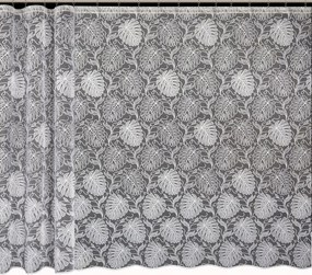 Mg Függöny jacquard 4550 Fehér 380X250 készre szerelve G szalaggal