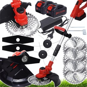 Akkumulátoros Fűszegélynyíró Szénkefe Nélküli Fűszegélynyíró 2 Aku Gazdag XXL