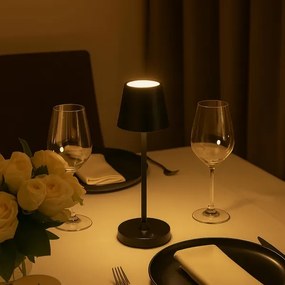 Brilliant - dimmelhető, tölthető érintésvezérelt asztali lámpa ELORA LED/2,5W/5V 2700K IP44 fekete