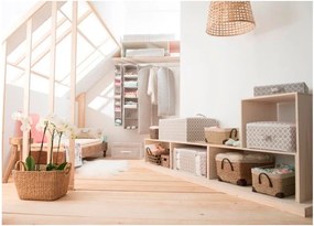 Bézs tároló cipzárral, hosszúság 46 cm - Compactor