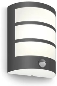 Philips-LED Kültéri fali lámpa érzékelővel PYTHON LED/6W/230V 2700K IP44
