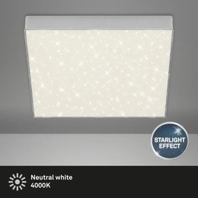 Briloner 7078-414 - LED Mennyezeti lámpa STAR SKY LED/21W/230V 28x28 cm ezüst