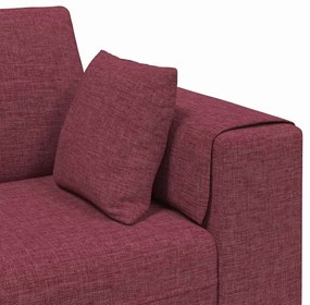 Szövet kanapé párnával Bordó 208 cm szövet