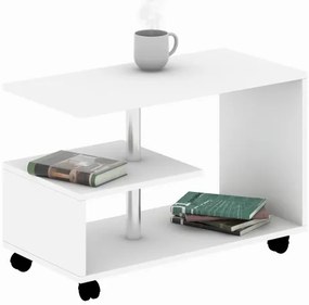 Kávésasztal KARANFIL 52,5x80 cm fehér