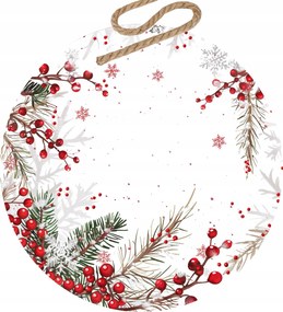 Karácsonyi gömbök karácsonyfára dísz magyal a karácsonyfán 5db