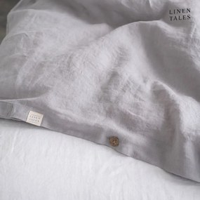 Világosszürke egyszemélyes len ágyneműhuzat 135x200 cm – Linen Tales
