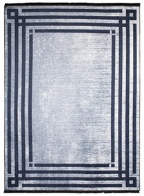 TOSCANA Modern szürke szőnyeg geometrikus mintával Szélesség: 80 cm | Hossz: 150 cm