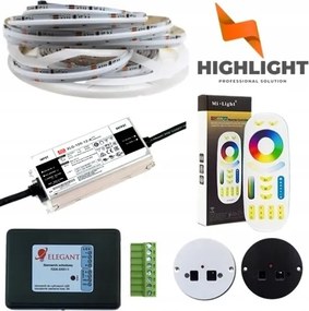 10m Lépcső szett F22 Led Cob Rgbw SK6812 7W/12V