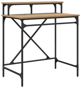 vidaXL Asztal Artisan tölgy 80 x 50 x 90 cm Faanyag