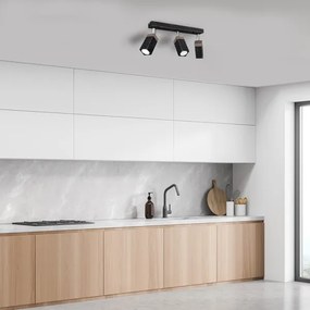 Spotlámpa SOLO 3xGU10/MR11/40W/230V fekete