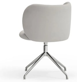 Világosszürke kárpitozott étkezőfotel Mogi – Teulat