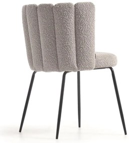 Szürke étkezőszék szett 2 db-os Aniela – Kave Home