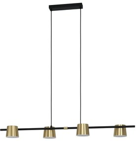 Eglo 39985 - LED Csillár zsinóron ALTAMIRA 4xGU10/4,6W/230V 3000K arany