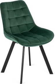 RICK szék, zöld, velúr