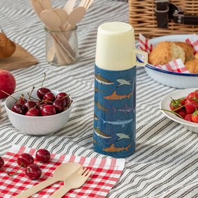 Kék gyerek termosz 350 ml Sharks – Rex London