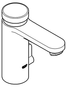 GROHE 36317000 - EUROSMART COSMOPOLITAN T önzáró mosdócsaptelep, króm