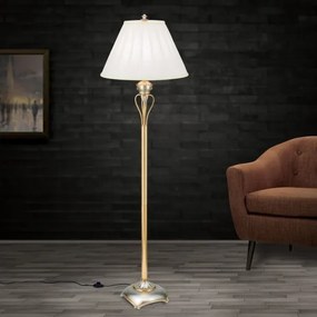 Orion Stl 12-1097/1 - Állólámpa TIZIA 1xE27/60W/230V fehér/arany/patinás