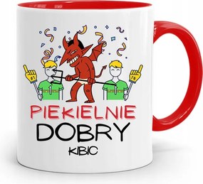 Szurkolóknak Szurkolói Bögre Piros Ajándék nyomott mintával