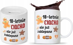 Születésnapra 18 18-es 18-as Persely Szett fényképes nyomott mintás bögre