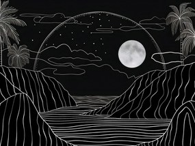 Poszter 20x15cm Éjjeli Trópusok aurája