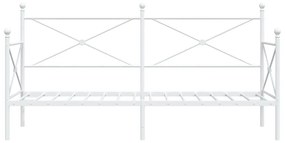 kanapéágy matrac nélkül fehér 90x190 cm acél