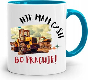 Munkavállalói Bögre Kék Nincs Időm fényképes nyomattal Dolgozom