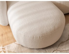 Világosbarna buklé sarokkanapé (bal oldali-heverő résszel) Orbit – Ropez