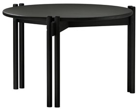 Fekete borovi fenyő kerek dohányzóasztal ø 60 cm Sticks – Karup Design