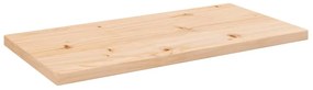 tömör fenyőfa téglalap alakú asztallap 80 x 40 x 2,5 cm