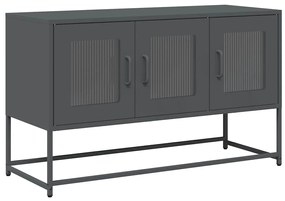 antracit hidegen hengerelt acél TV-szekrény 100,5x39x60,5 cm