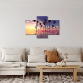 A felszín fölé emelkedő pálmafák képe (90x60 cm)