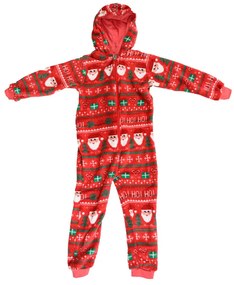 CHRISTMAS ONESIE gyerek overál piros - többféle méretben Méret: 98 - 104