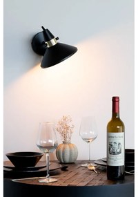 Fekete fali lámpa Jona – White Label