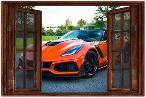 Poszterek 60x40 Narancssárga Autó