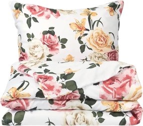 Matex Rózsák és liliomok szatén ágyneműhuzat, 140 x 200 cm, 70 x 90 cm