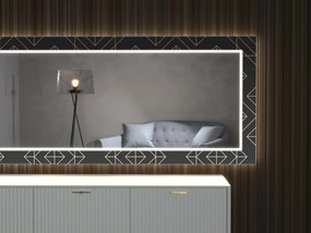 LED tükör dekorral D10