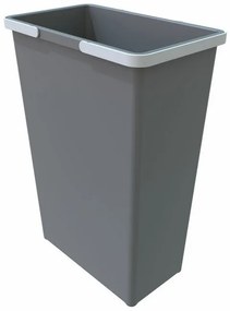 Fogantyús szemetes 35 l, szürke