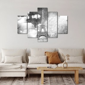 Kép - Vintage képeslap a városról N⁰3 (150x105 cm)