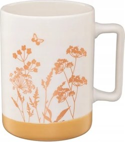 Porcelán bögre 405 ml mezei virágok mézes arany kávéhoz és teához 1 db