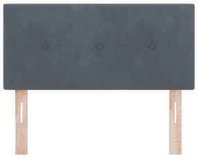 Fejtámla Gombos Steppelt Sötétszürke 80 cm Velúr