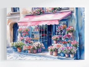 Vászonkép Canvas Bolt Virágüzlet Virágok Utca 60x40