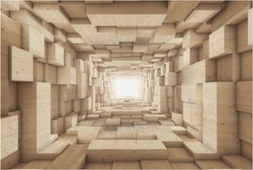 Flizelin tapéta Flizelin fali prémium fa alagút 104x70