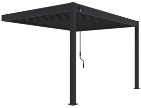 Rojaplast intro plus bioklimatikus pergola falhoz 4X3 M - szürke, RAL 7016  (4322)