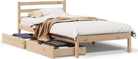 vidaXL tömör fenyőfa ágy matrac nélkül 90 x 200 cm