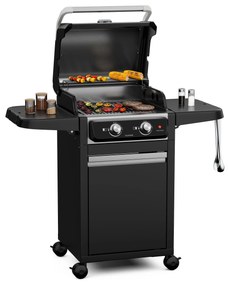 Blumfeldt ElectricPro elektromos grill | Nagy teljesítmény | Összecsukható oldalsó asztalok | Beépített hőmérő