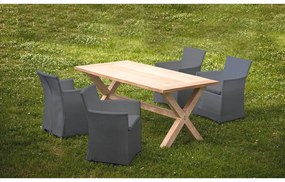 Szürke fém kerti szék Bali - Tomasucci