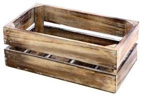 DIVERO Kerti fa tároló doboz Vintige barna 36 x 17 cm