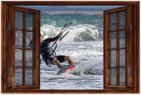 Poszterek 90x60 Kitesurfing Kitesurfer
