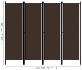 barna 4 paneles paraván 200 x 180 cm