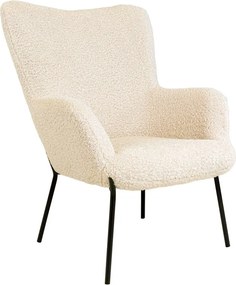 Krémszínű műszőrme fotel Glasgow – Bonami Essentials